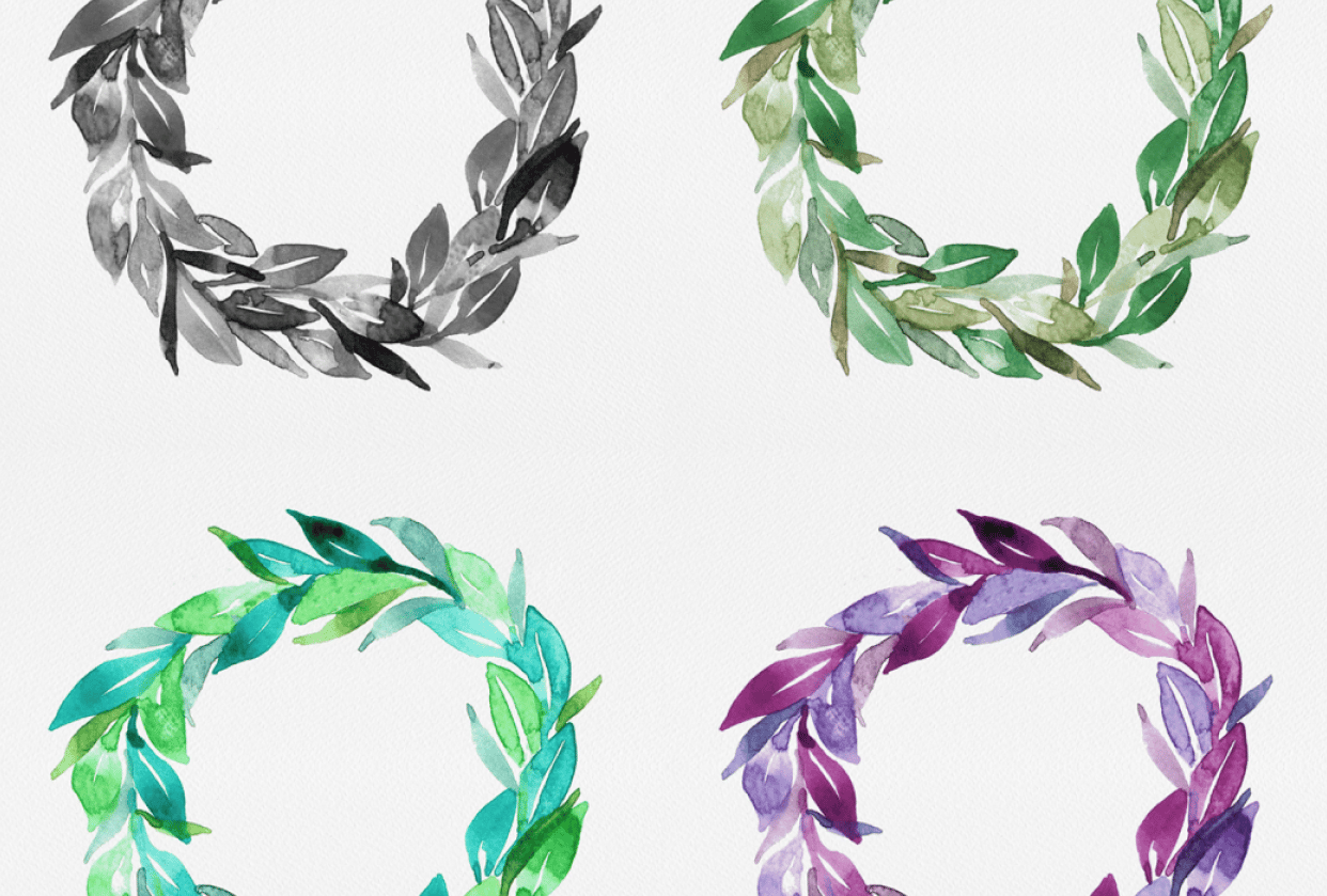 Leaves in different shades - student project