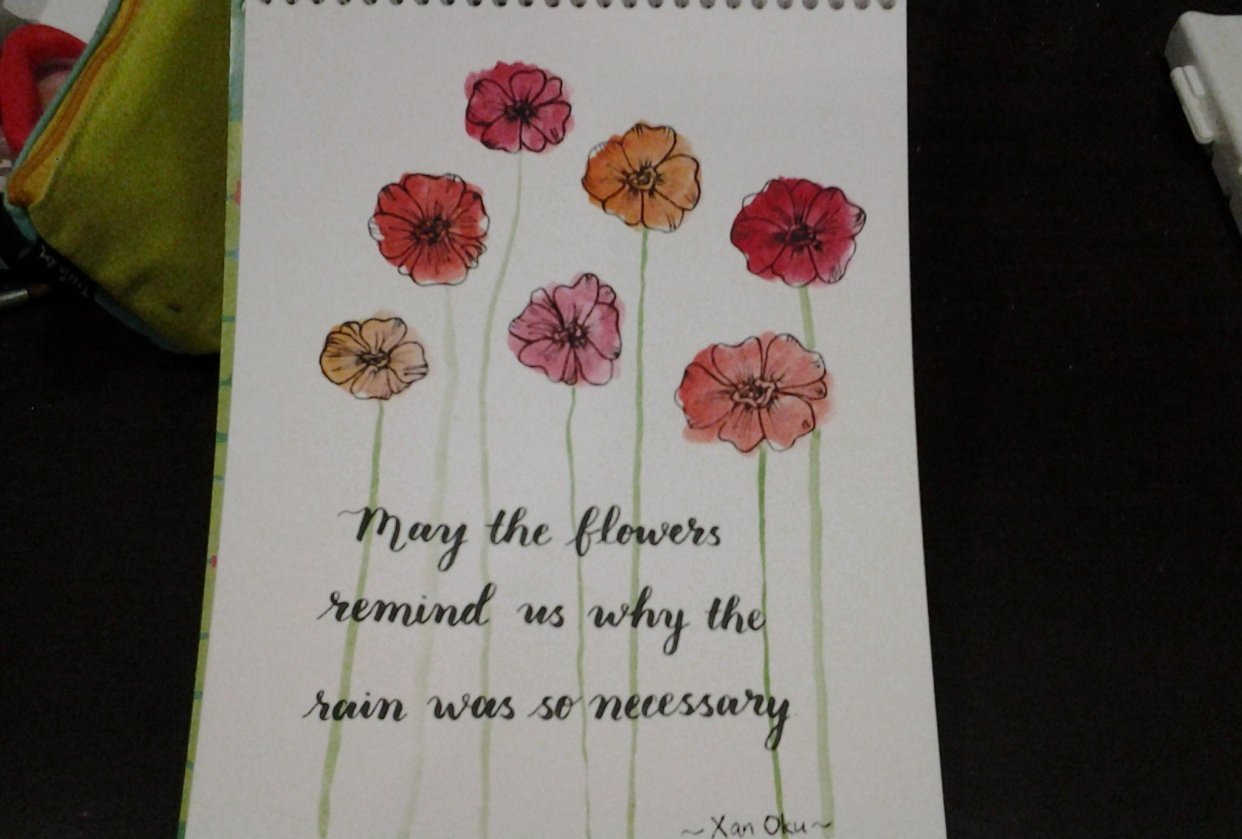 flower background - student project