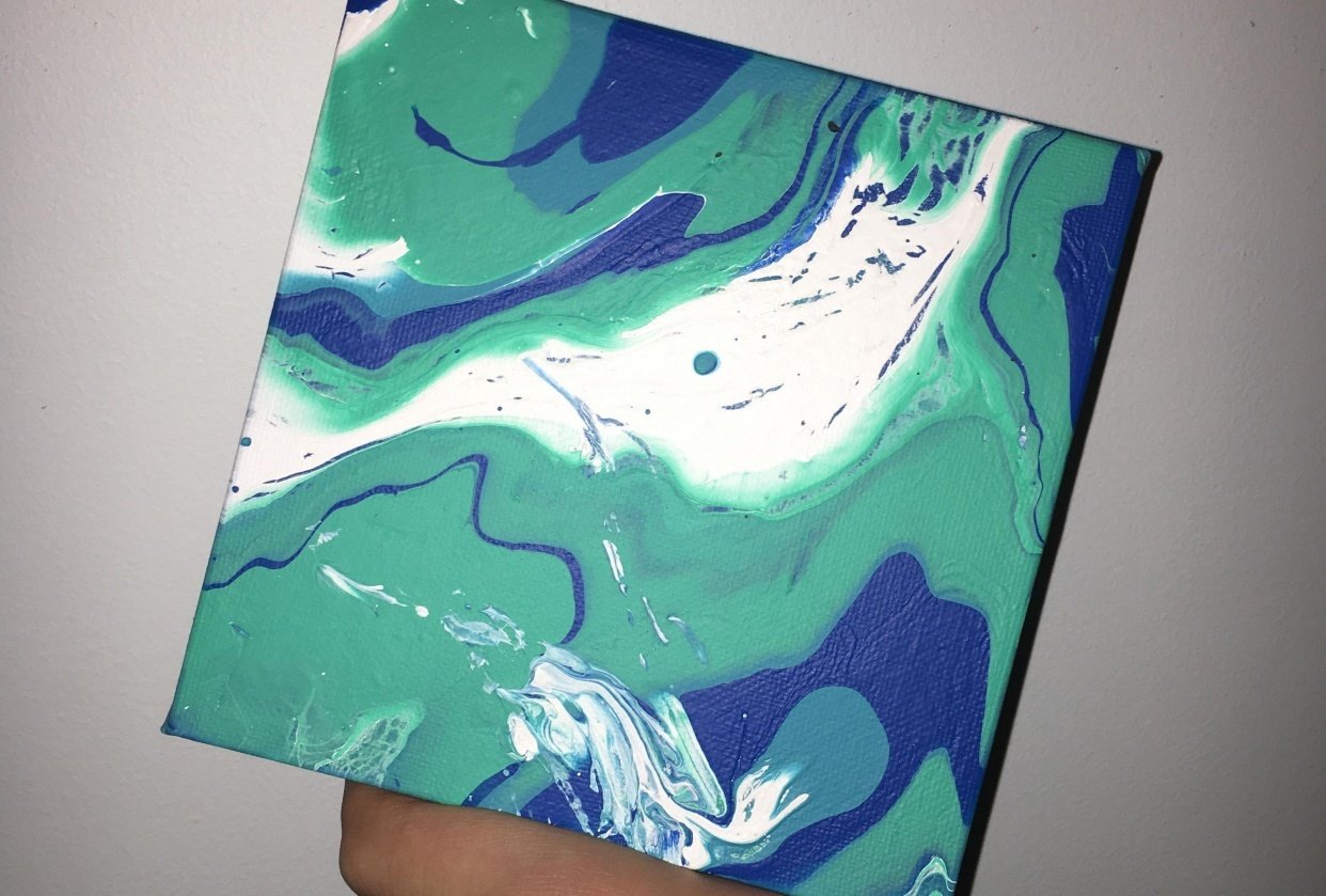 Acrylic Pour - student project