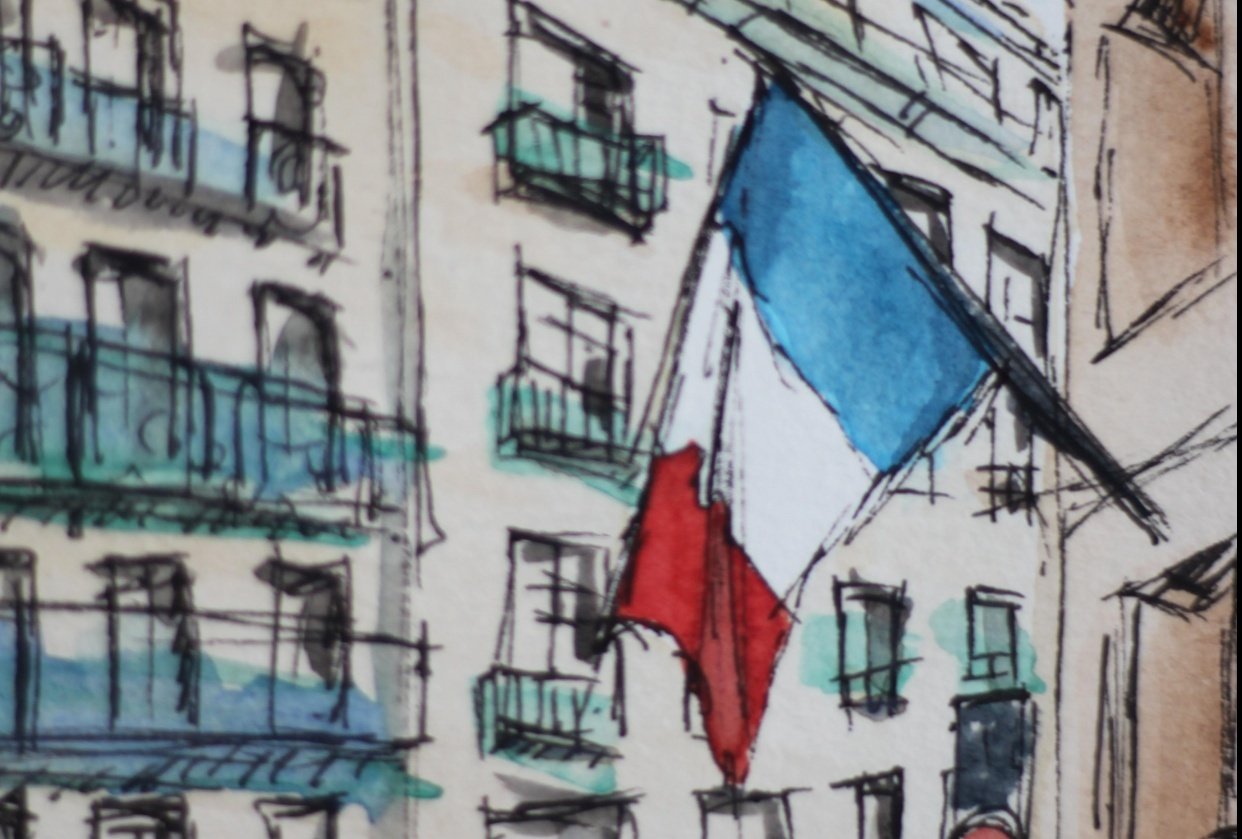 Various urban sketches - student project