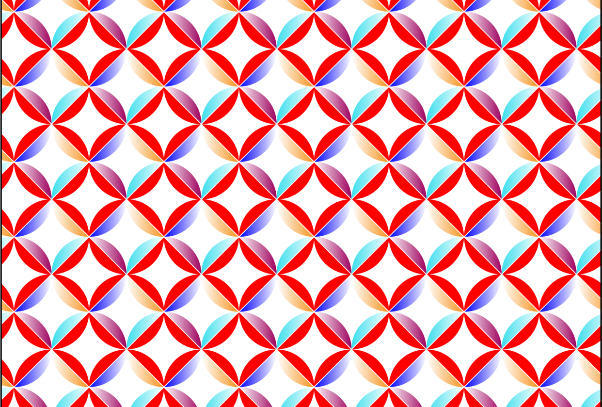 Overlapping Circle Pattern with Gradients - student project