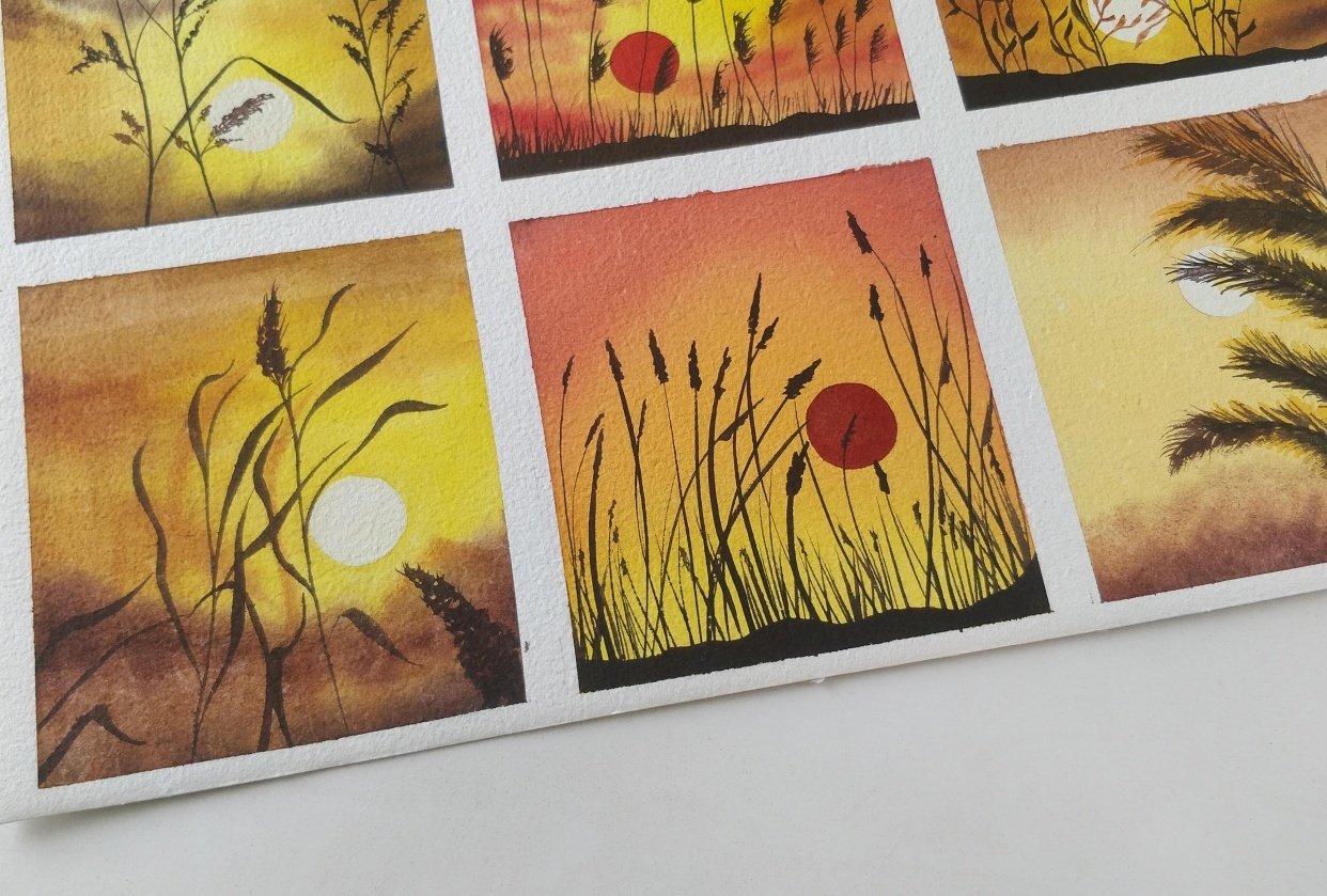 6 mini Sunsets - student project