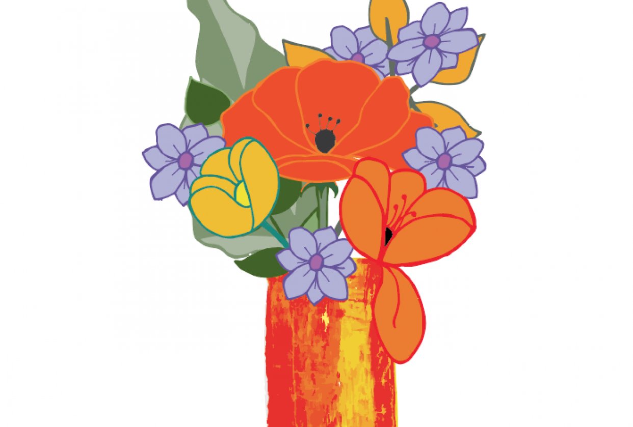 floral vases - student project