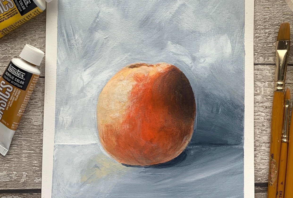 Back to basics: Acrylic still life - student project