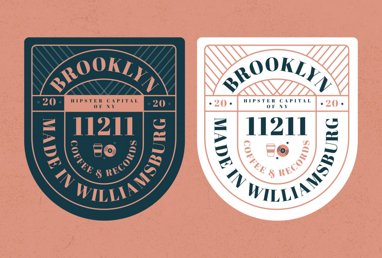 Badge design — Brooklyn edition - student project