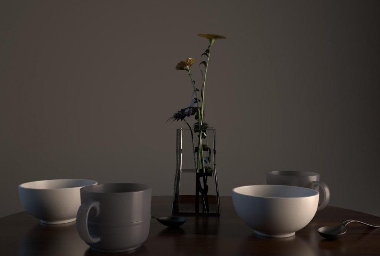 Table_modeling_by_Maya - student project
