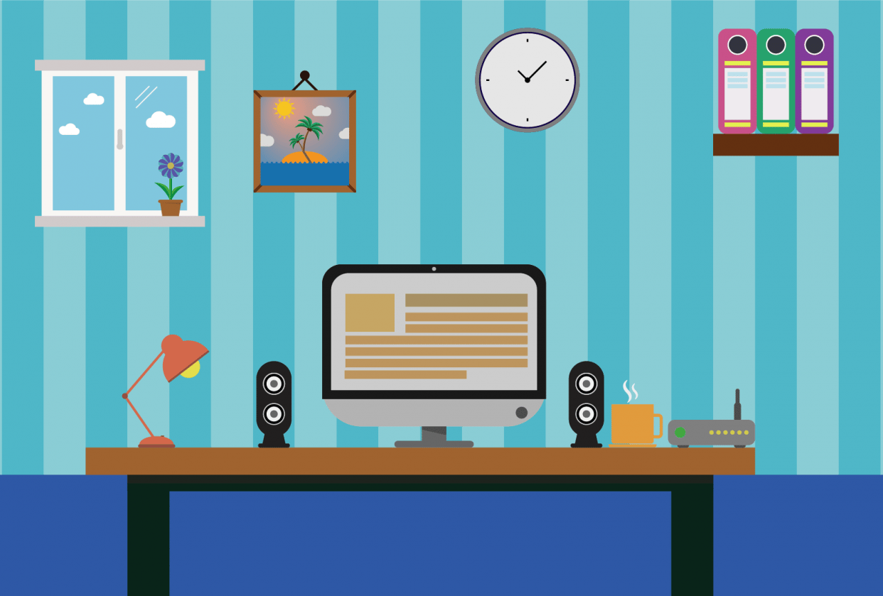 Flat office Skillshare Student Project