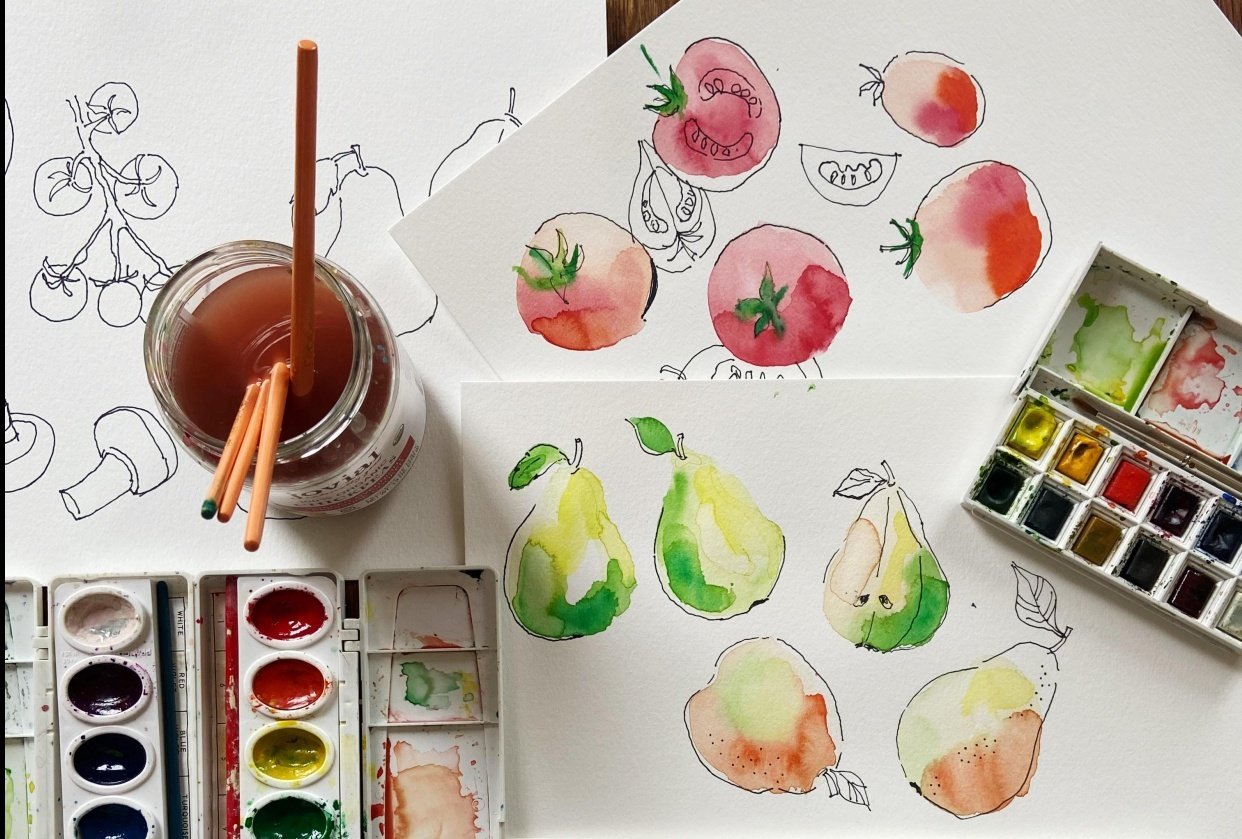 Sketchbook Practice Watercolor Ink Skillshare Student Project Sketchbook Practice Watercolor Ink Skillshare Student Project