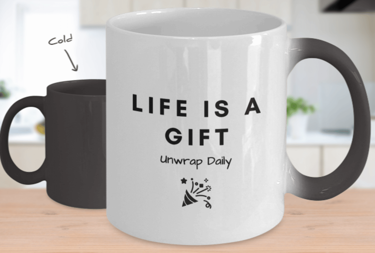 Life is a Gift Color Changing Mug - student project
