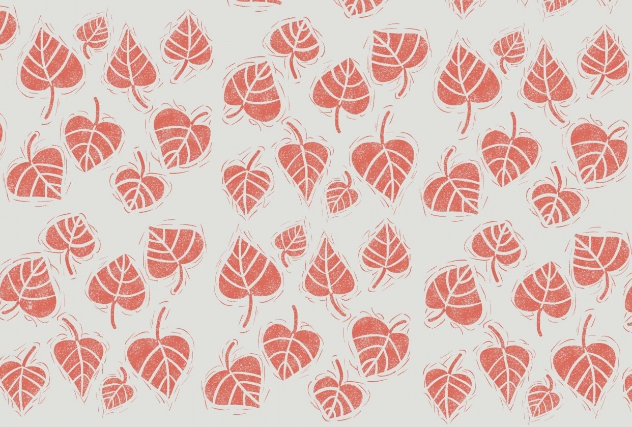 Block Print Leaves Skillshare Student Project