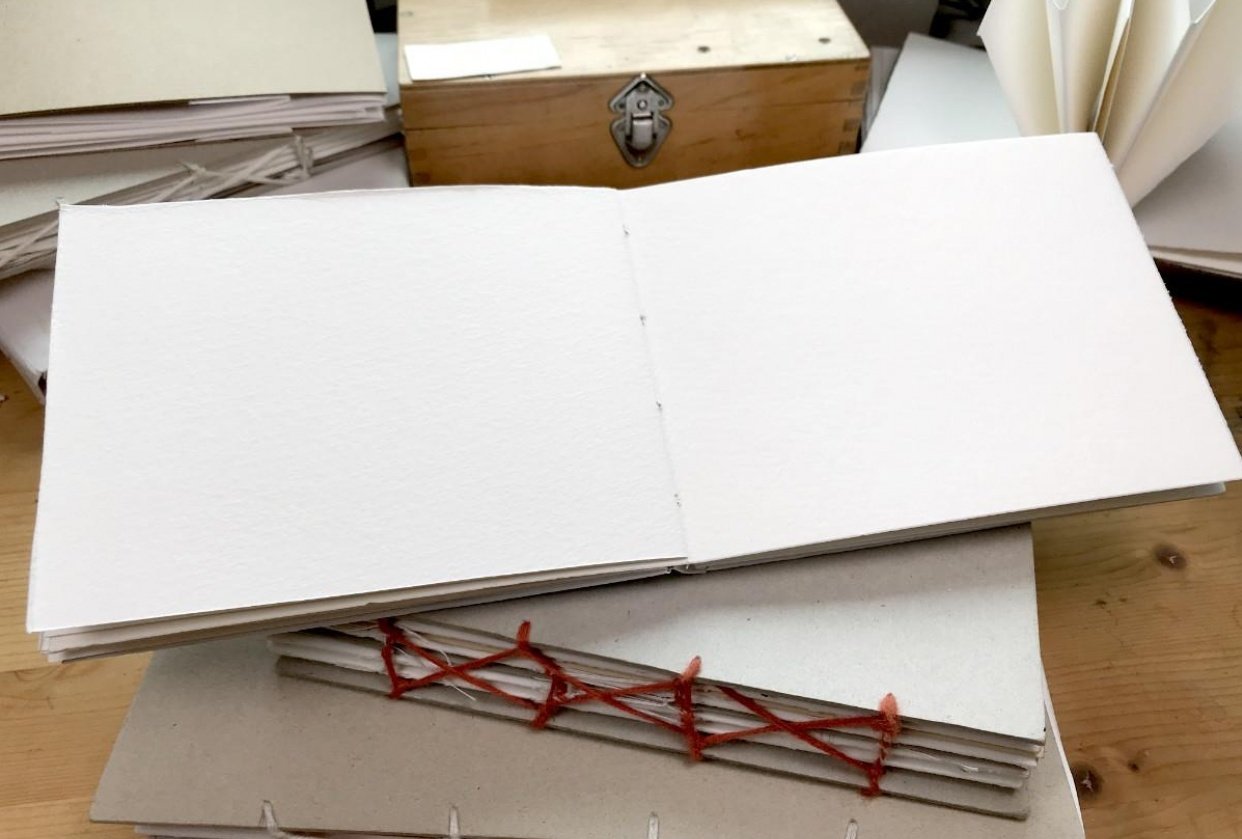 Different selfmade sketchbooks Skillshare Student Project