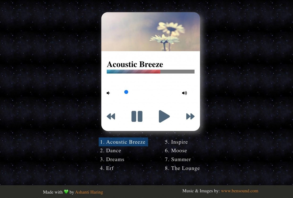 Chill Music Player - student project