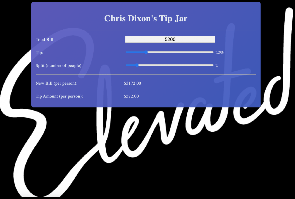 Thank you Chris! - student project