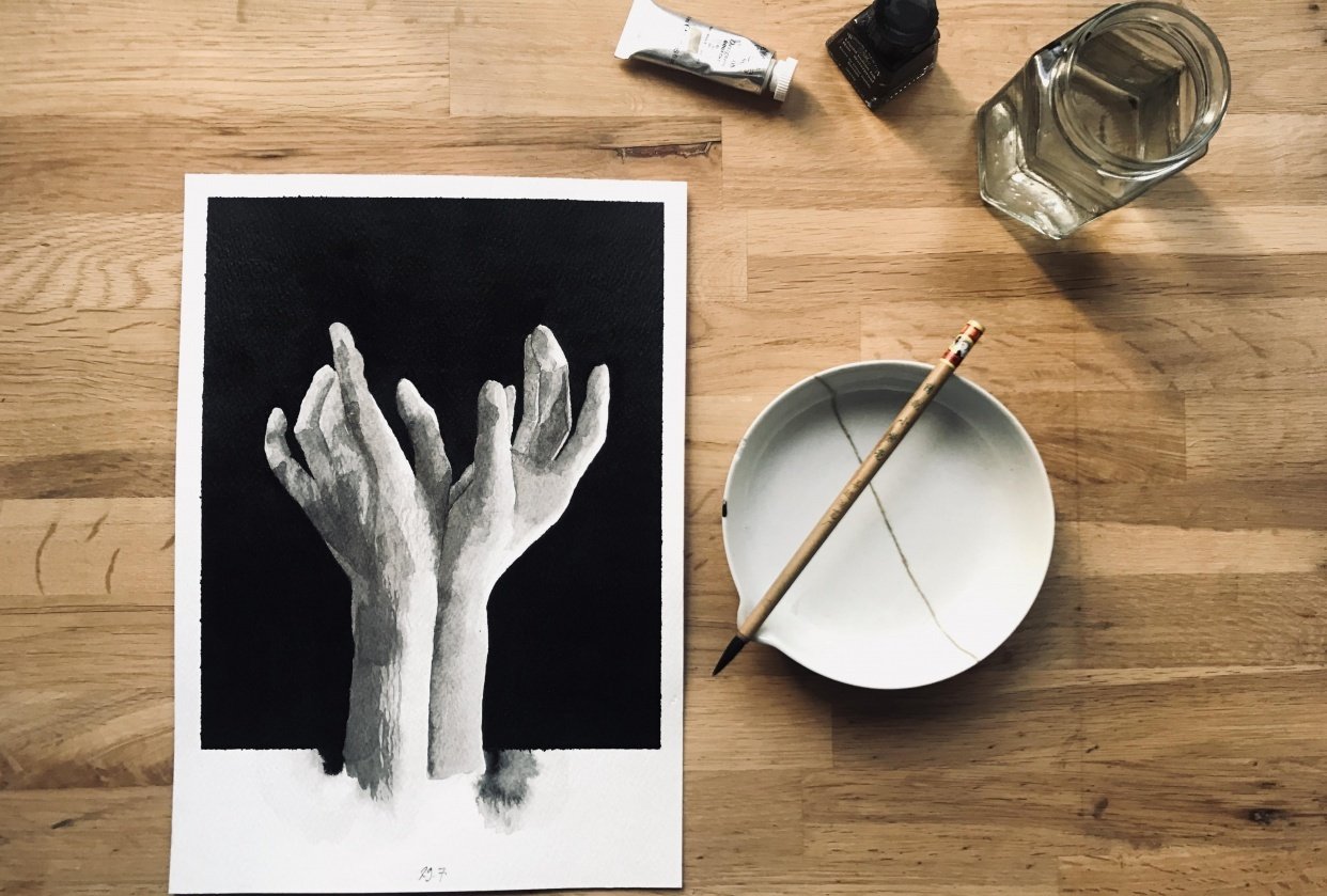 Mastering Hands - Painting - student project