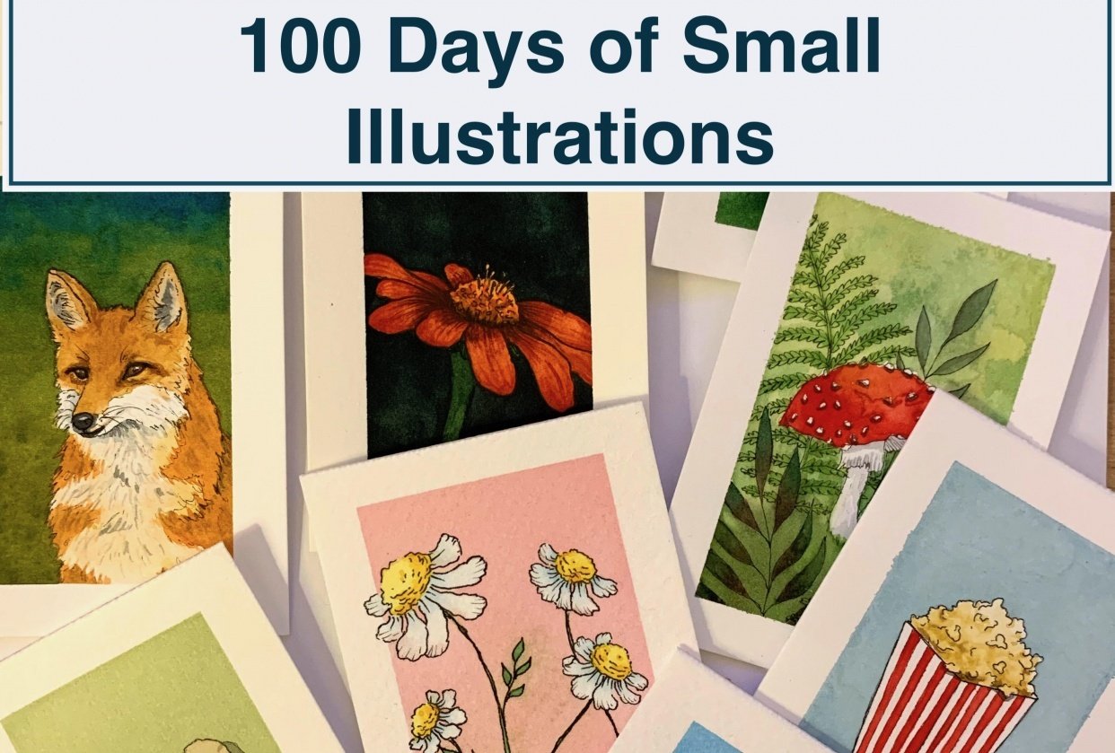 100 Days of Small Illustrations - Finished - student project