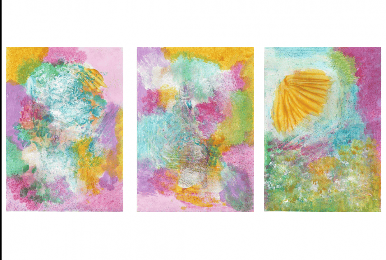 Colorful abstract painting - student project