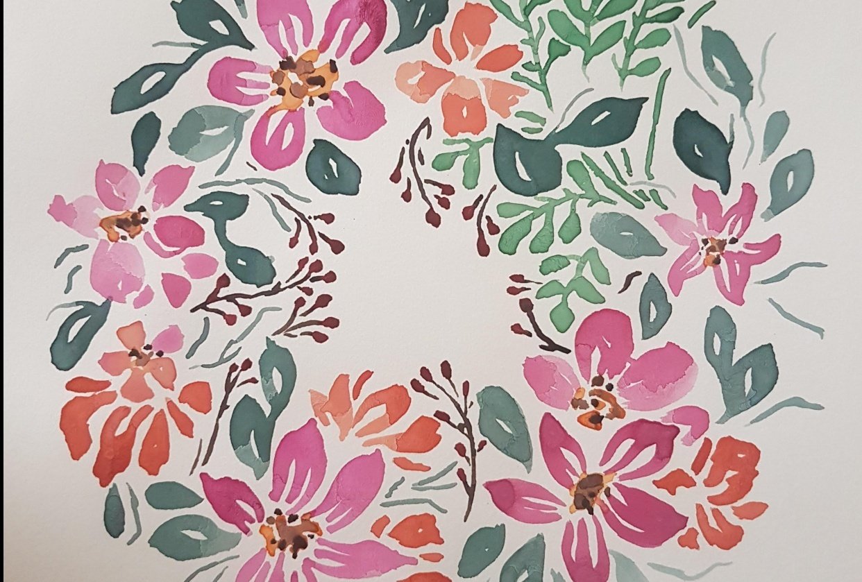 Flower Wreath - student project