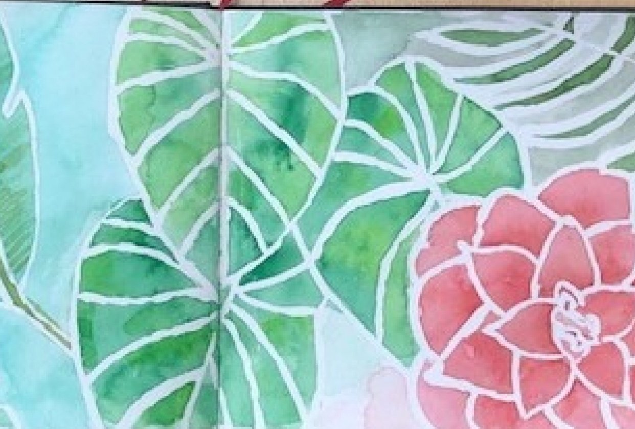 Tropical leaves - student project