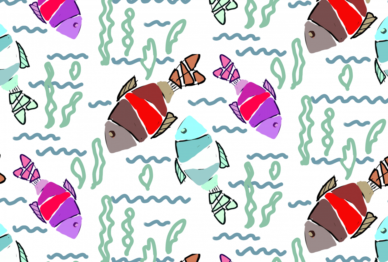 Half drop repeat tile Skillshare Student Project