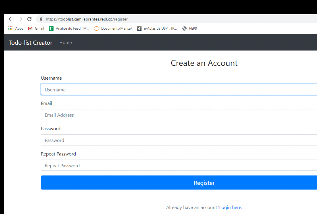 To Do List Website - student project