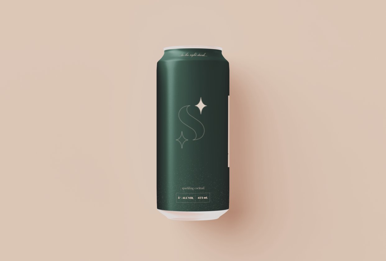Second Star: Sparkling Cocktail - Beverage Brand - student project