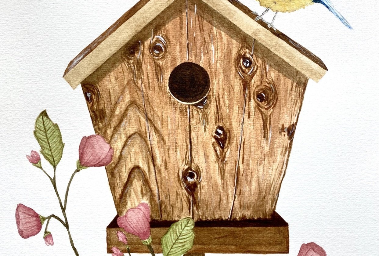Birdhouse Scene - student project