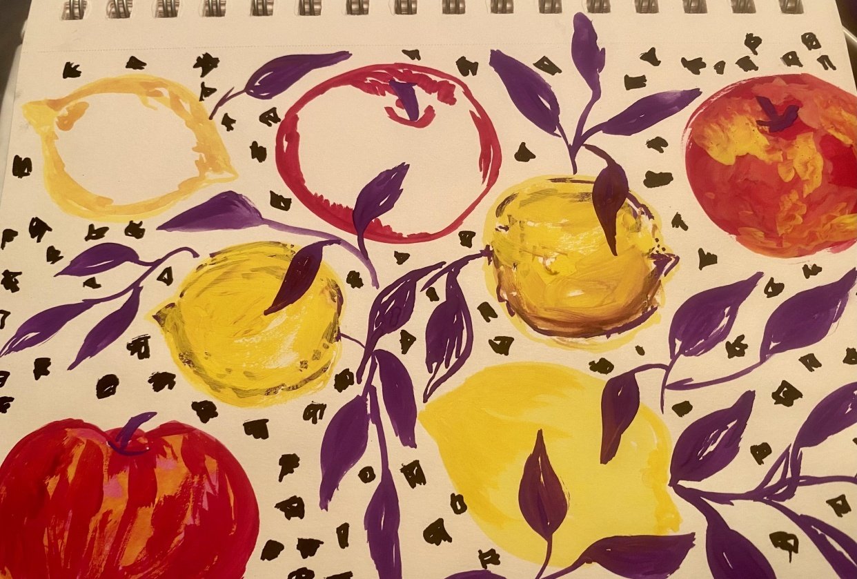 Learning to paint with gouache - student project