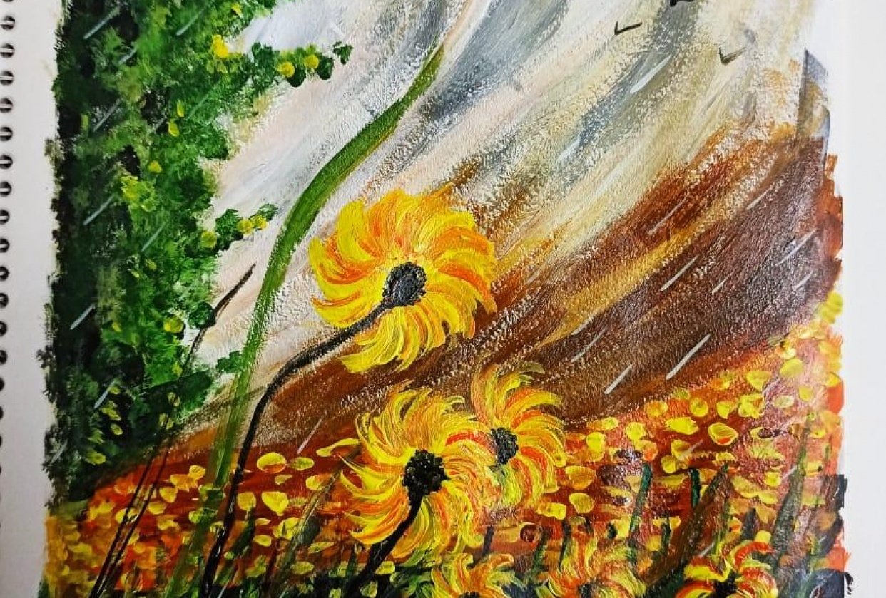 Monsoon landscape - student project