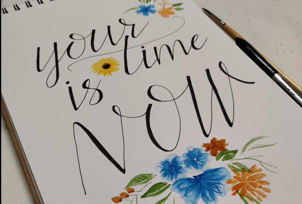 Faux Calligraphy - student project
