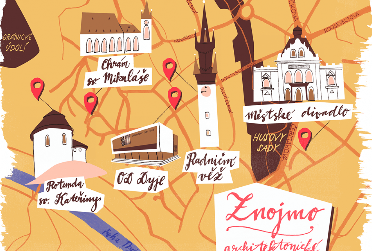 Inky map Znojmo - student project