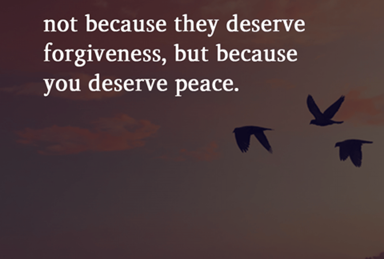 The art of forgiveness - student project