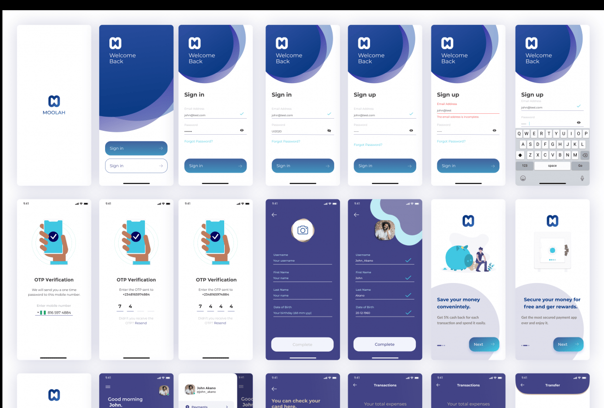 Moolah App - student project