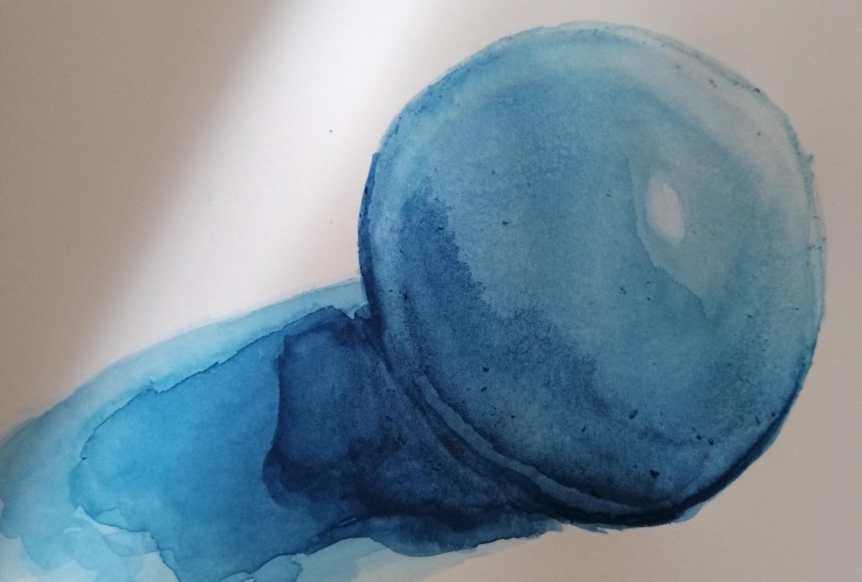 blue sphere - student project