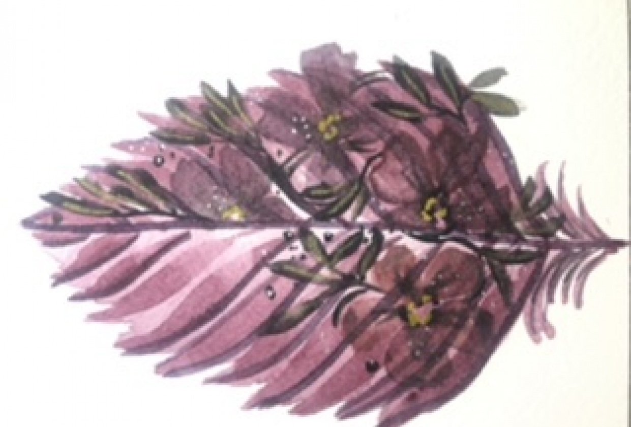 Flowery feather - student project