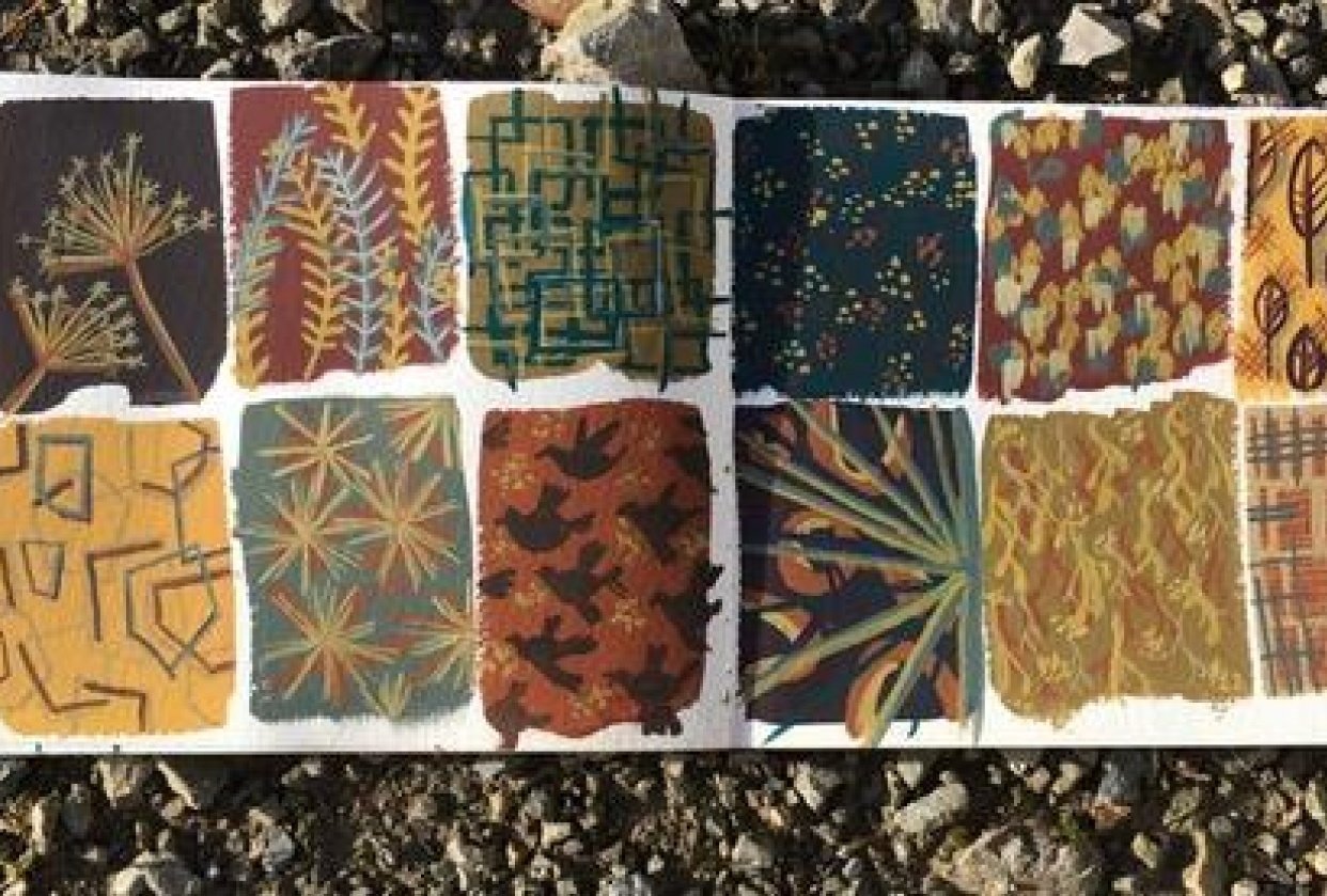 gouache patterns... - student project