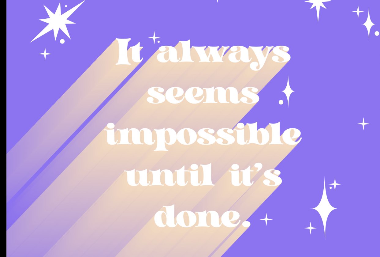 Quote poster - student project