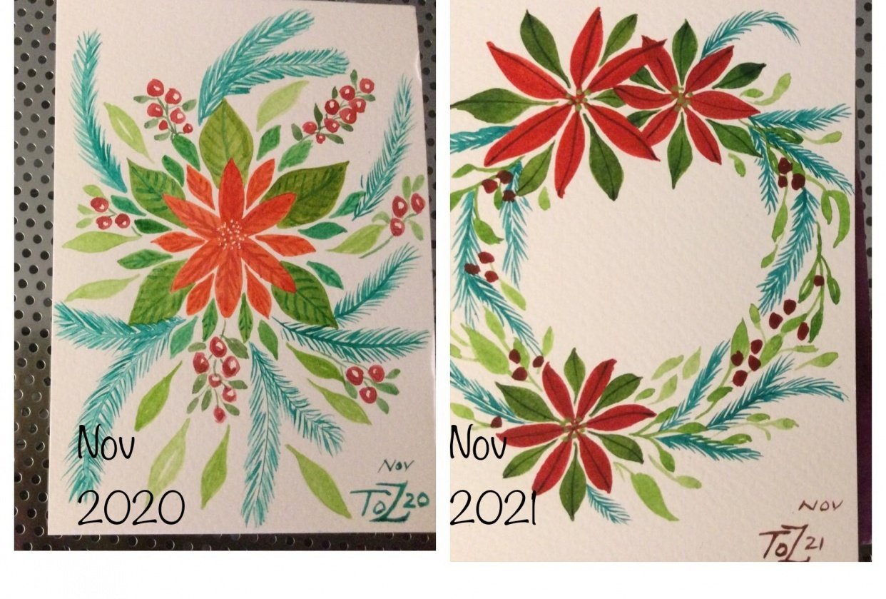 Poinsettia Doodle - student project