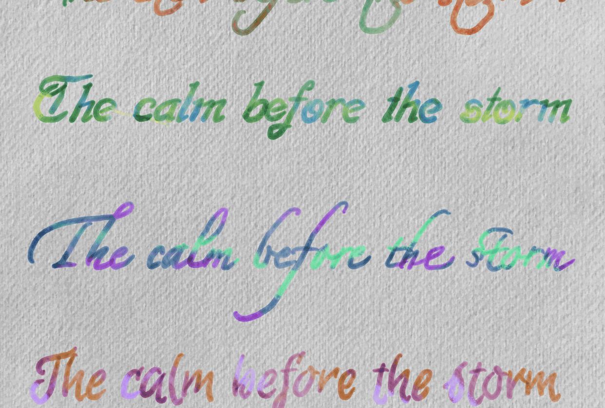 Watercolor lettering in procreate - projects - student project