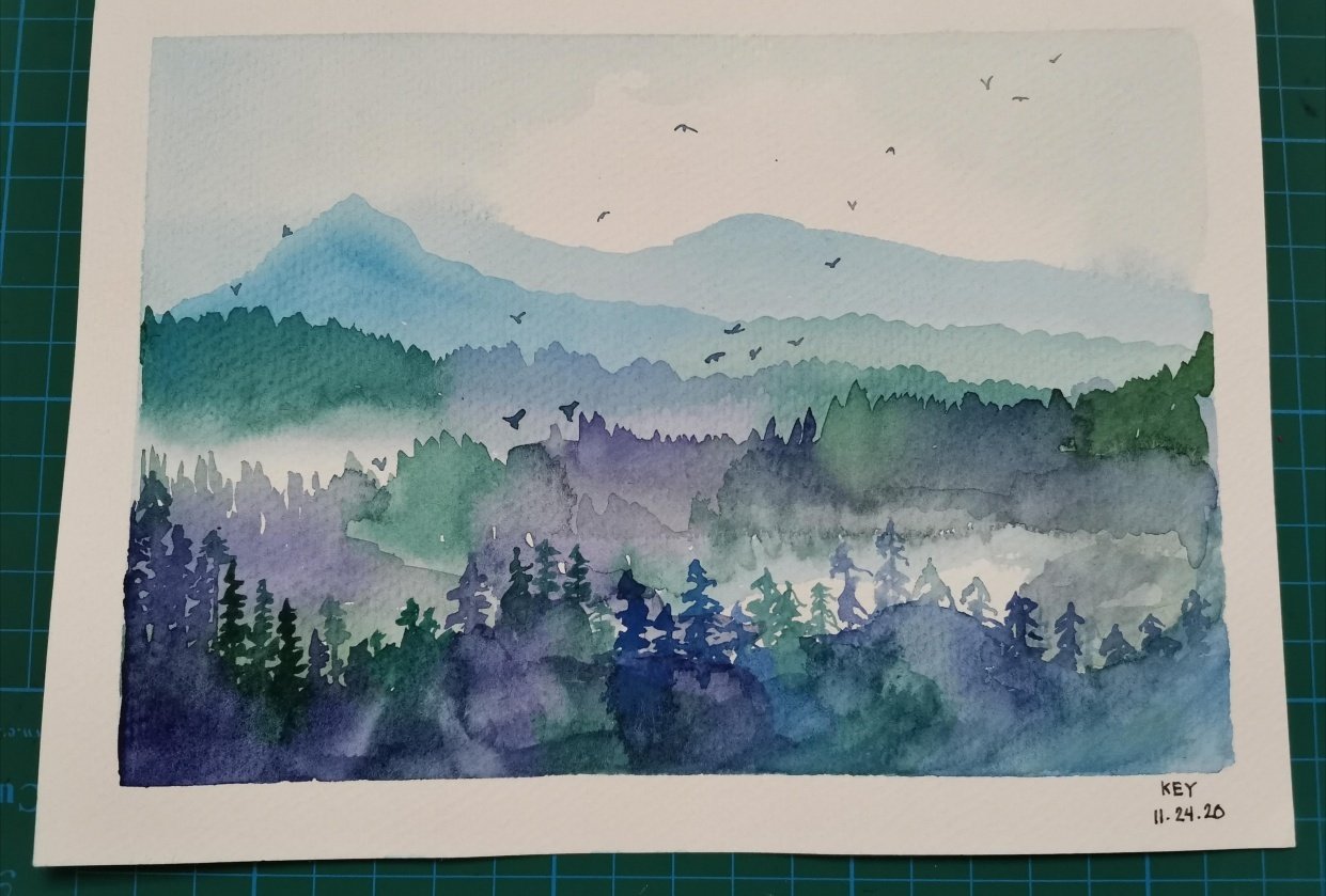 Misty Mountains - student project