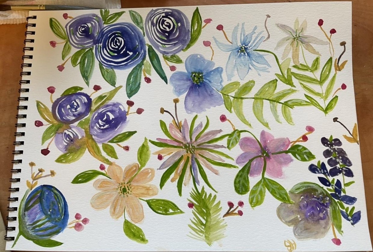 Loose florals - student project