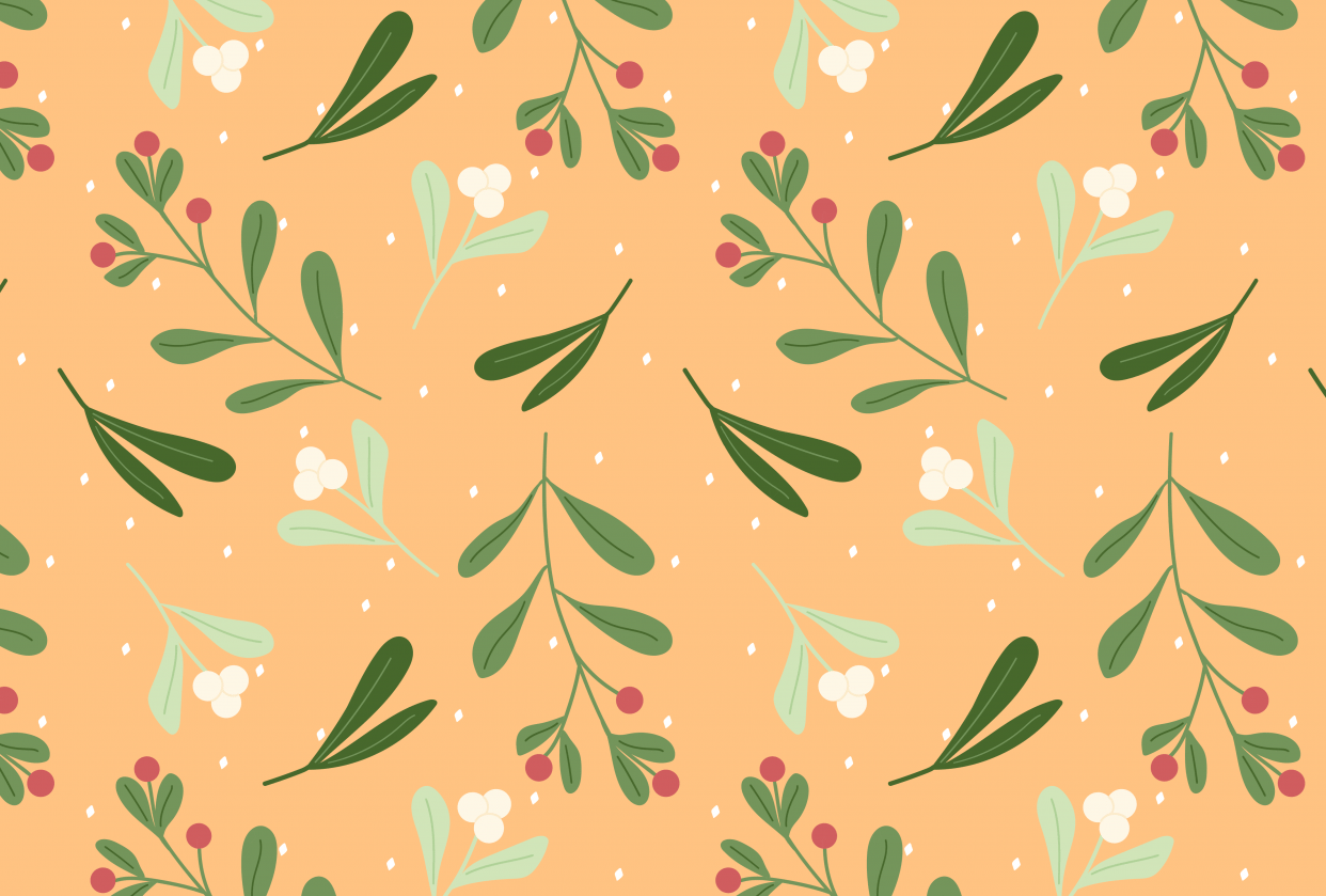 Mistletoe Pattern | Skillshare Student Project