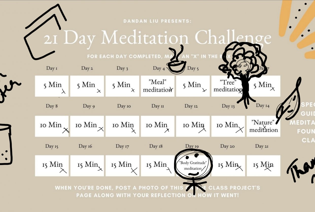 My reflections on Meditation 101 - student project