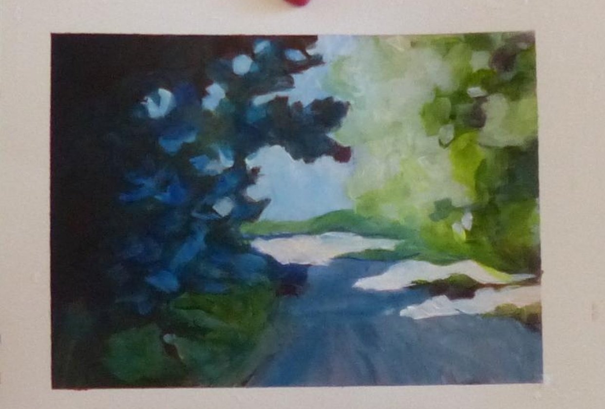 lane painting acrylic for beginners Skillshare Student Project