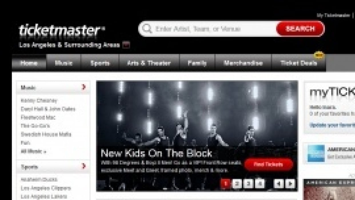 Purchasing a Ticket through Ticketmaster.com  - student project