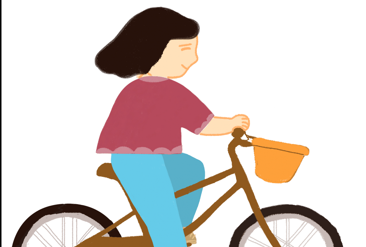 how to get used to riding a bike
