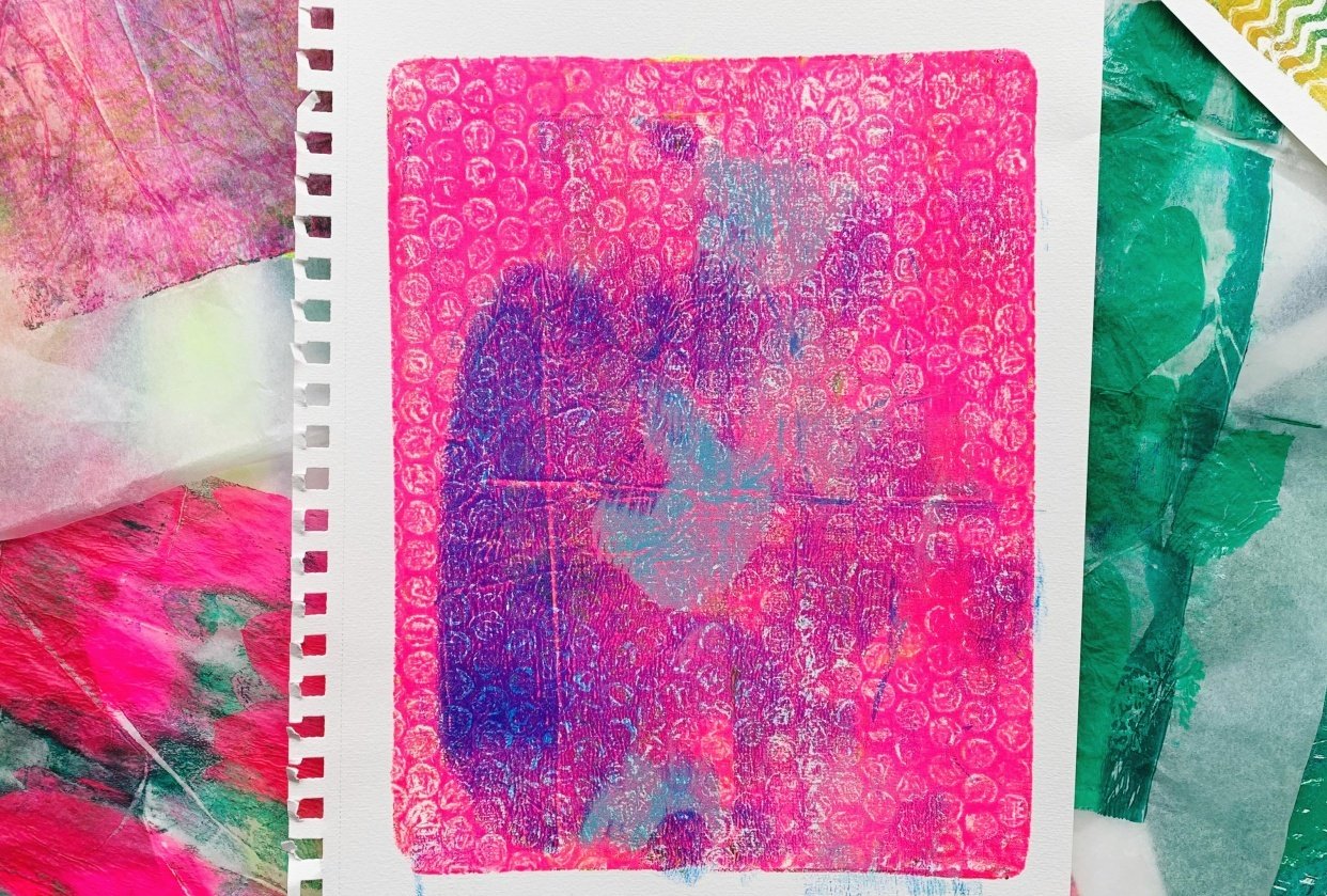 Elin’s monoprints - student project