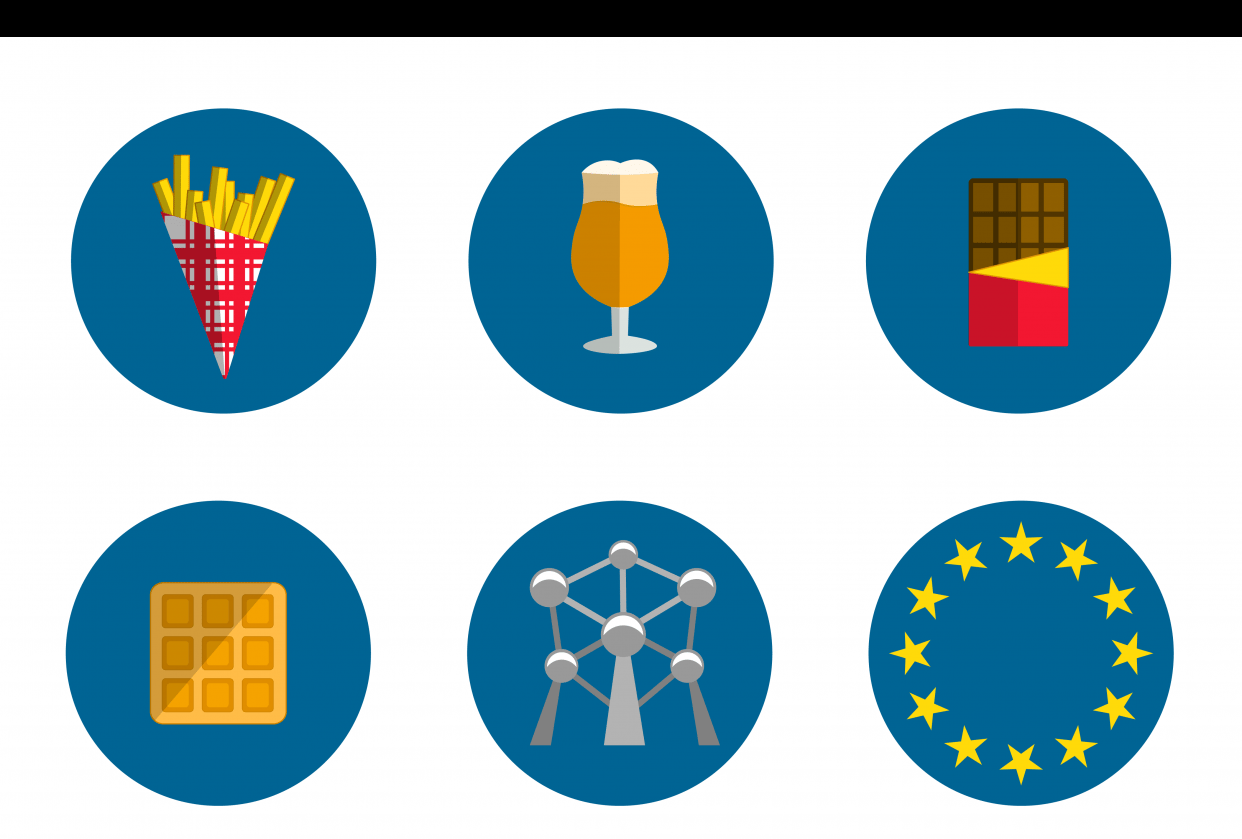 Brussels Vector Icons - student project