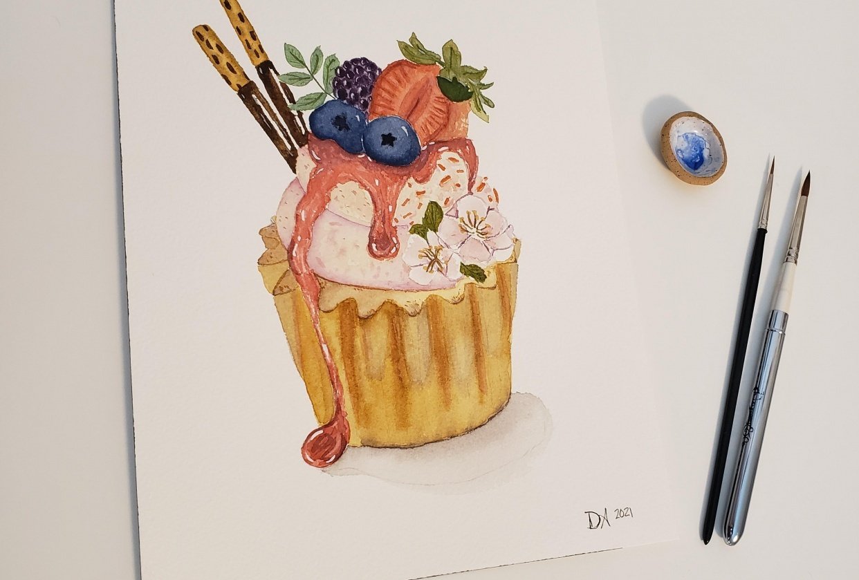 Fruit Cupcake - student project