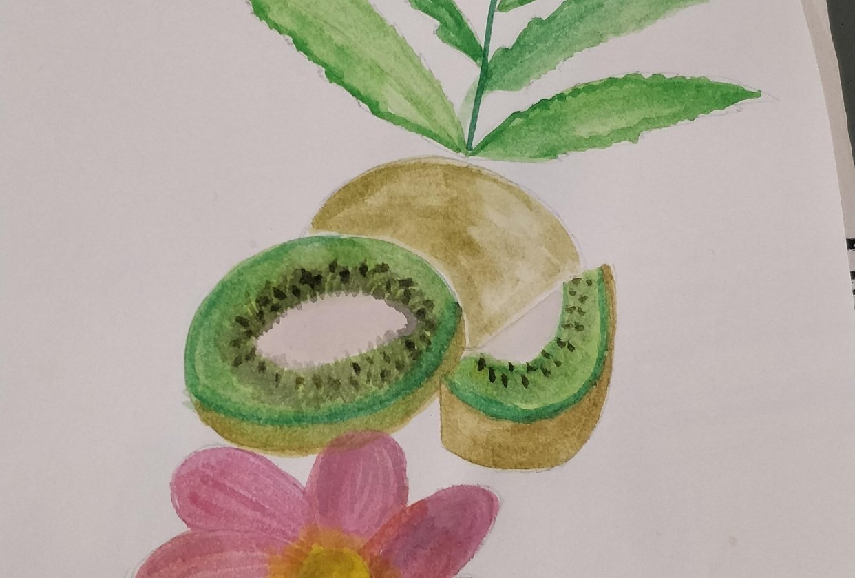 First attempt in watercolor painting - student project