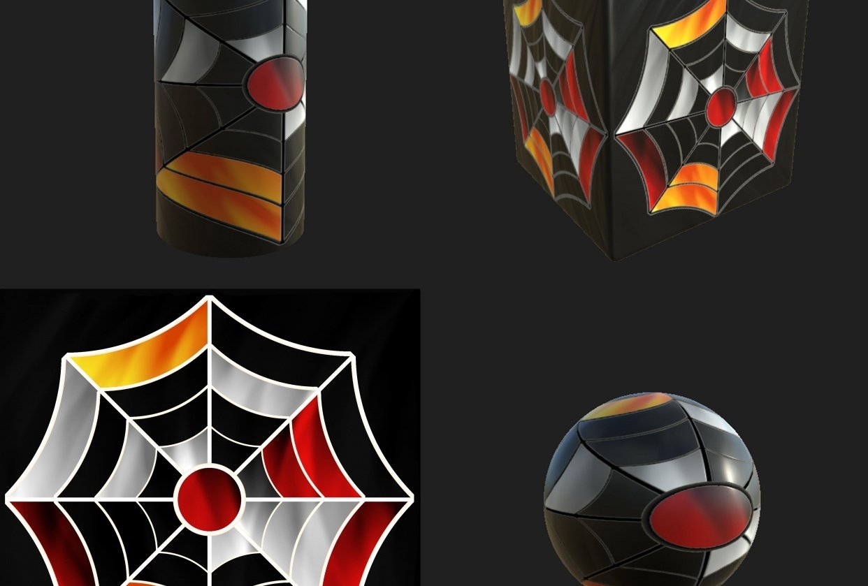 Spider Web Shape and Color - student project